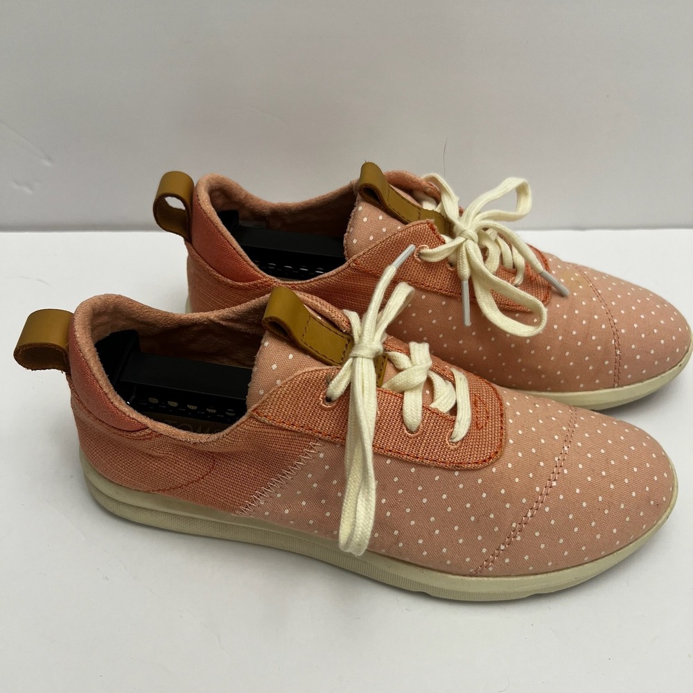 TOMS Women's Polka Dot Sneakers, Lace Up Casual Shoes Size 7